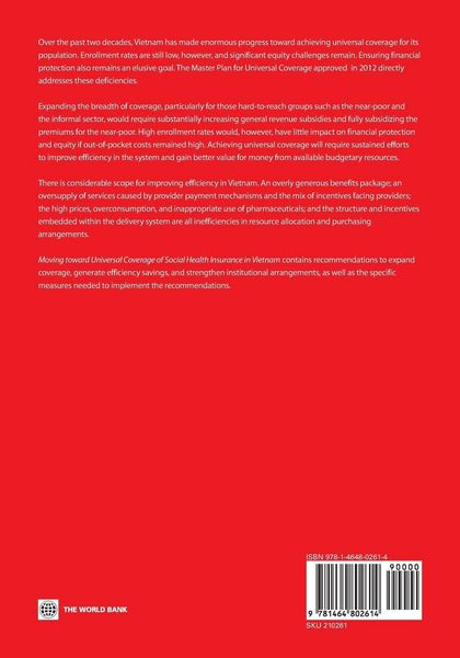 Produktbild: Moving Toward Universal Coverage of Social Health Insurance in Vietnam