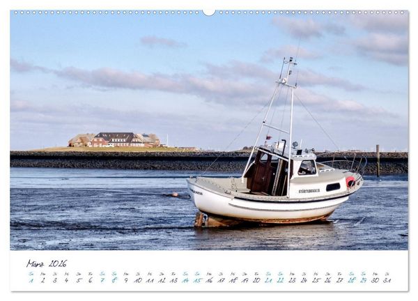 Produktbild: Nordfriesland - weiter Horizont, faszinierende Natur, idyllische St&auml;dte (Wandkalender 2026 DIN A2 quer), CALVENDO Monatskalender