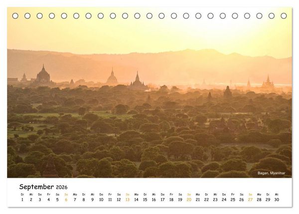 Produktbild: Bezauberndes Asien 2026 (Tischkalender 2026 DIN A5 quer), CALVENDO Monatskalender