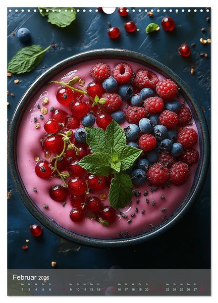Produktbild: Smoothie Bowls - frisch und fruchtig durchs Jahr (Wandkalender 2026 DIN A3 hoch), CALVENDO Monatskalender