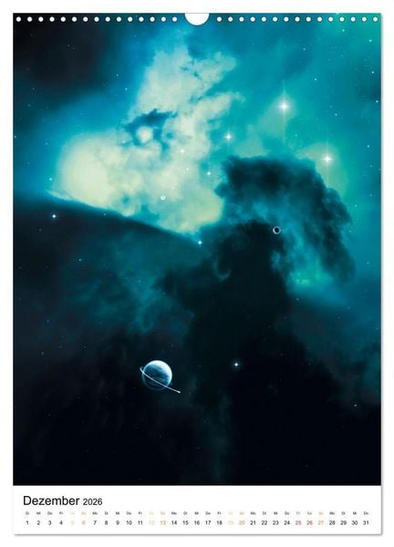 Produktbild: Galaxien und Nebulare (Wandkalender 2026 DIN A3 hoch), CALVENDO Monatskalender