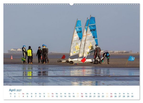 Produktbild: Sankt Peter-Ording - Str&auml;nde, D&uuml;nen, Weite (Wandkalender 2027 DIN A2 quer), CALVENDO Monatskalender