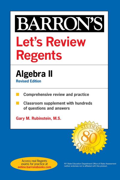 Produktbild: Let's Review Regents: Algebra II Revised Edition