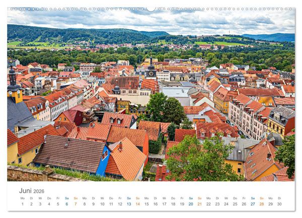 Produktbild: Rudolstadt - im Tal der Saale (hochwertiger Premium Wandkalender 2026 DIN A2 quer), Kunstdruck in Hochglanz