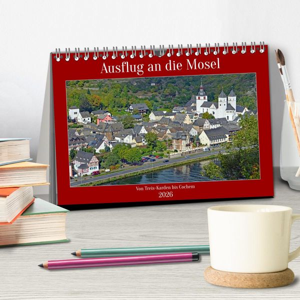 Produktbild: Ausflug an die Mosel (Tischkalender 2026 DIN A5 quer), CALVENDO Monatskalender