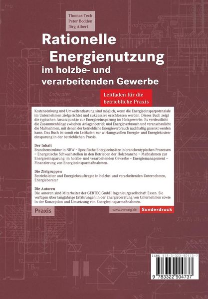 Produktbild: Rationelle Energienutzung im holzbe- und verarbeitenden Gewerbe