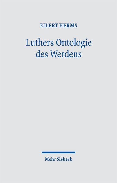 Produktbild: Luthers Ontologie des Werdens