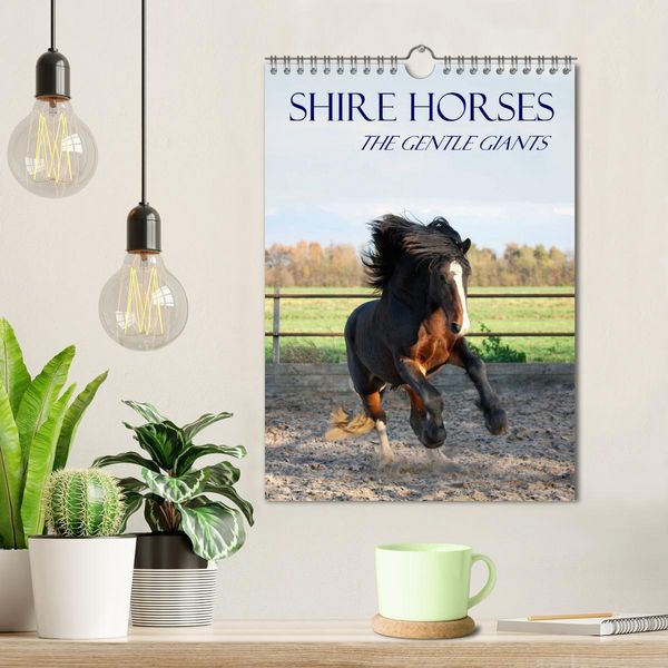 Produktbild: Shire Horses The Gentle Giants (Wall Calendar 2026 DIN A4 portrait), CALVENDO 12 Month Wall Calendar
