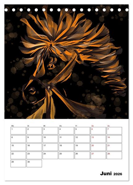 Produktbild: Zauberhaftes Textildesign (Tischkalender 2026 DIN A5 hoch), CALVENDO Monatskalender