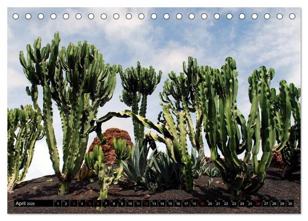 Produktbild: Lanzarote - Kanarische Inseln (Tischkalender 2026 DIN A5 quer), CALVENDO Monatskalender