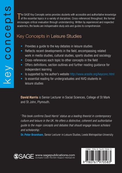 Produktbild: Key Concepts in Leisure Studies