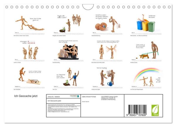 Produktbild: Ich Geocache jetzt (Wandkalender 2026 DIN A4 quer), CALVENDO Monatskalender