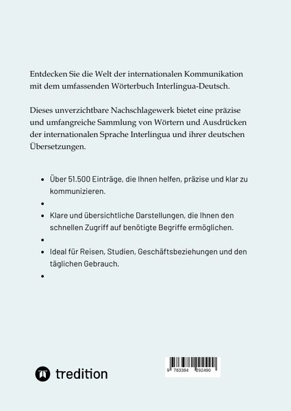 Produktbild: W&ouml;rterbuch Interlingua - Deutsch