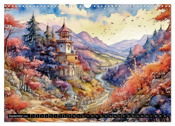 Produktbild: Visions of a Fairytale World (Wall Calendar 2026 DIN A3 landscape), CALVENDO 12 Month Wall Calendar