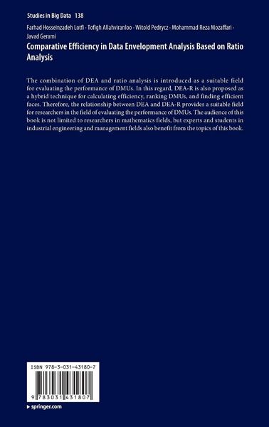 Produktbild: Comparative Efficiency in Data Envelopment Analysis Based on Ratio Analysis