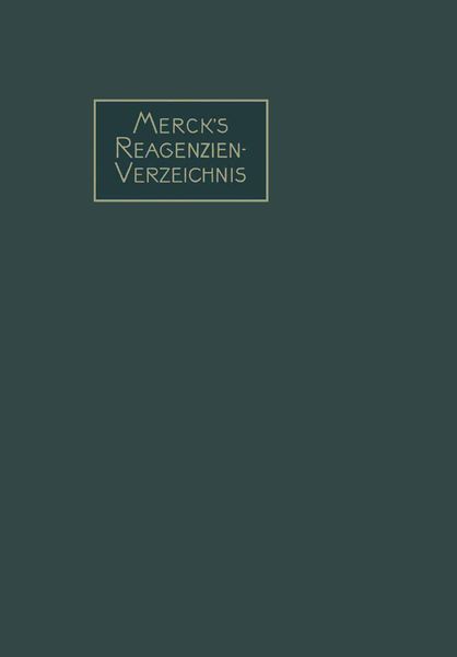 Produktbild: Merck&rsquo;s Reagenzien-Verzeichnis