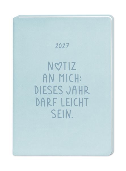 Produktbild: Terminplaner Lederlook 2027 Hellblau