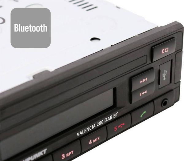 Produktbild: Blaupunkt Valencia 200 DAB BT Autoradio Bluetooth&reg;-Freisprecheinrichtung, DAB+ Tuner