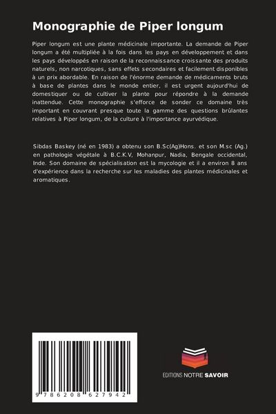 Produktbild: Monographie de Piper longum