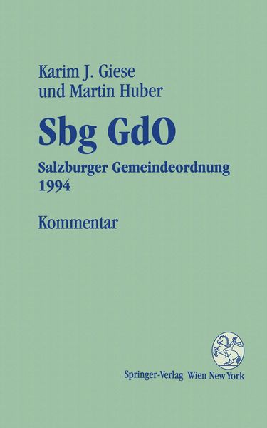 Produktbild: Kommentar zur Sbg GdO