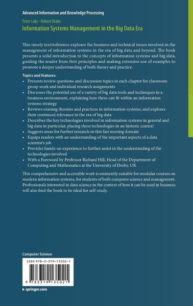 Produktbild: Information Systems Management in the Big Data Era