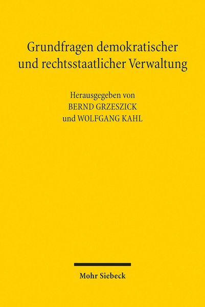 Produktbild: Grundfragen demokratischer und rechtsstaatlicher Verwaltung