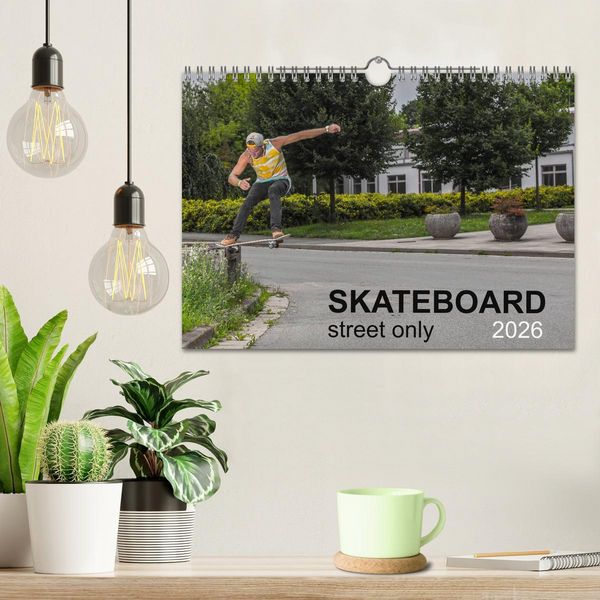 Produktbild: Skateboard - Street only (Wall Calendar 2026 DIN A4 landscape), CALVENDO 12 Month Wall Calendar