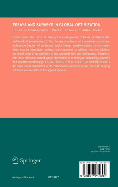Produktbild: Essays and Surveys in Global Optimization