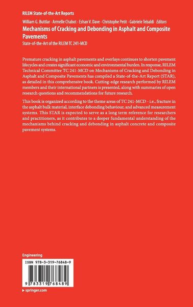 Produktbild: Mechanisms of Cracking and Debonding in Asphalt and Composite Pavements