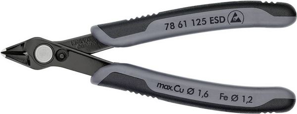 Produktbild: Knipex-Werk Pr&auml;z.-Schneidzange 78 61 125 ESD