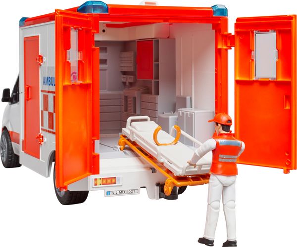 Produktbild: bruder 02676 MB Sprinter Ambulanz mit L+S Modul und Fahrer