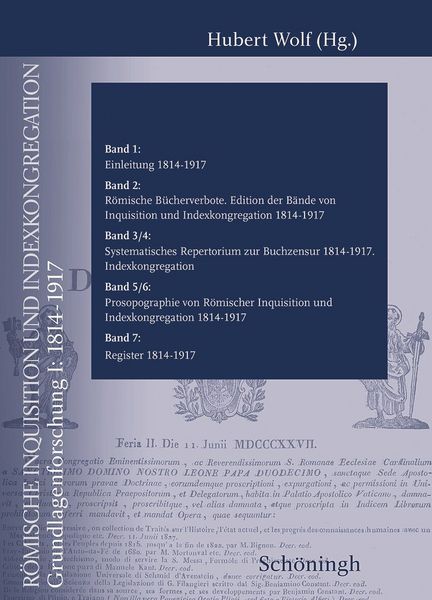 Produktbild: R&ouml;mische Inquisition und Indexkongregation