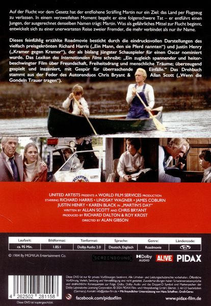 Produktbild: Flucht zur&uuml;ck - Kurze Tage der Freiheit (Martin's Day) / Starbesetztes Roadmovie von den Autoren des Filmklassikers &bdquo;Wenn die Gondeln Trauer tragen&ldquo; (Pidax Film-Klassiker)