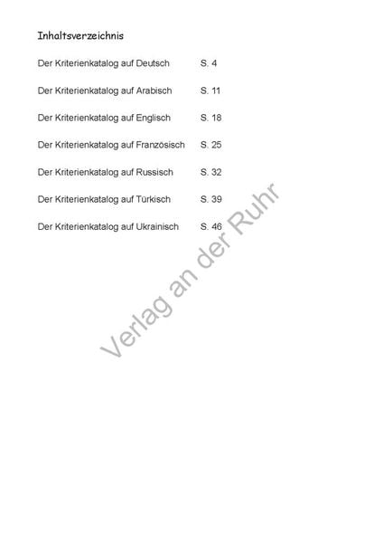Produktbild: Mehrsprachiger Kriterienkatalog zum Beobachtungsbogen für Kinder unter 3