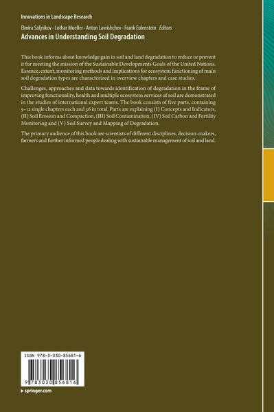 Produktbild: Advances in Understanding Soil Degradation