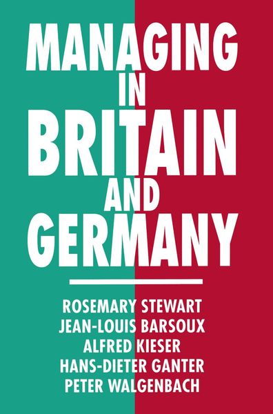 Produktbild: Managing in Britain and Germany