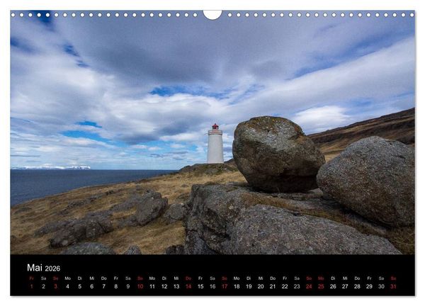 Produktbild: Eindr&uuml;cklich Island 2026 (Wandkalender 2026 DIN A3 quer), CALVENDO Monatskalender