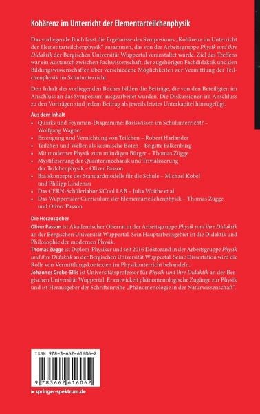 Produktbild: Koh&auml;renz im Unterricht der Elementarteilchenphysik
