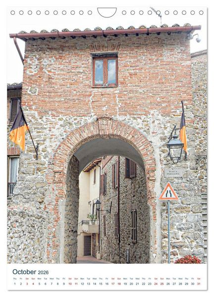 Produktbild: Umbrian Archways (Wall Calendar 2026 DIN A4 portrait), CALVENDO 12 Month Wall Calendar