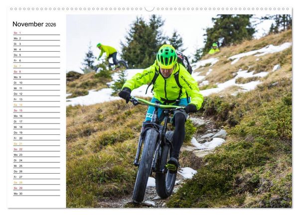 Produktbild: Mountainbike Freeride Momente (hochwertiger Premium Wandkalender 2026 DIN A2 quer), Kunstdruck in Hochglanz