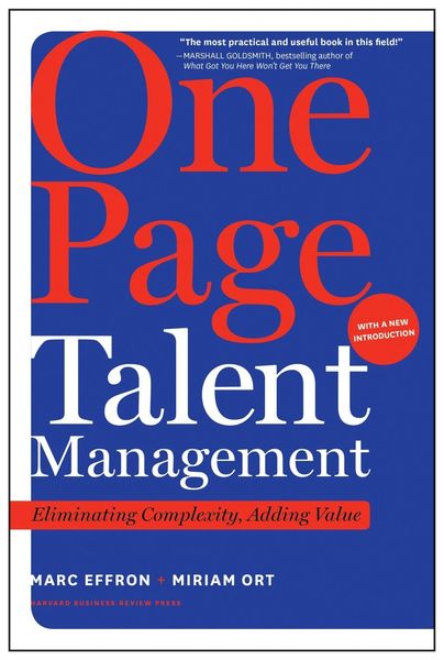 Produktbild: One Page Talent Management, with a New Introduction