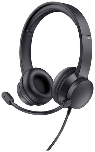 Produktbild: Trust HS-201 Computer Over Ear Headset kabelgebunden Stereo Schwarz