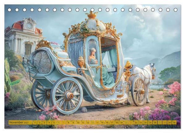 Produktbild: Kutschentr&auml;ume - Fantasiewerke (Tischkalender 2027 DIN A5 quer), CALVENDO Monatskalender