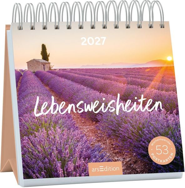 Produktbild: Postkartenkalender Lebensweisheiten 2027