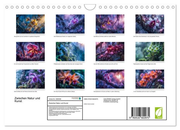 Produktbild: Zwischen Natur und Kunst (Wandkalender 2026 DIN A4 quer), CALVENDO Monatskalender