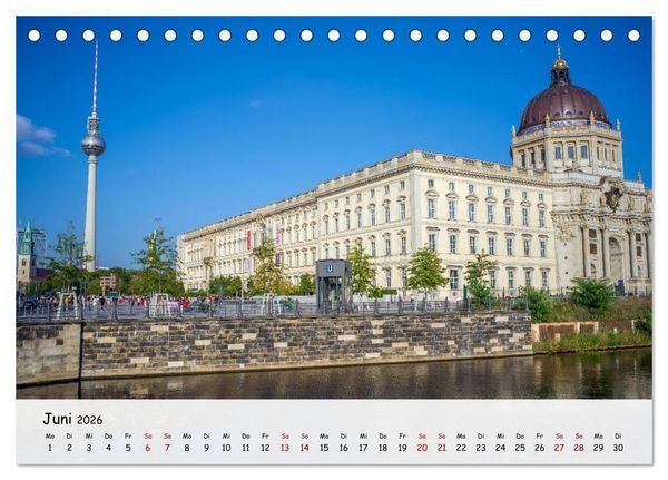 Produktbild: Berlin - Zwischen Alexanderplatz und Brandenburger Tor (Tischkalender 2026 DIN A5 quer), CALVENDO Monatskalender