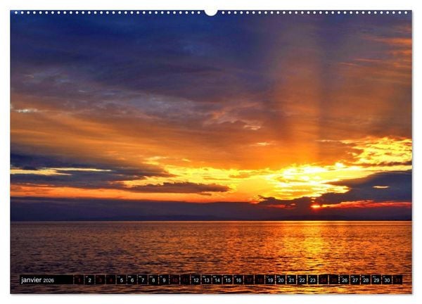 Produktbild: Un oc&eacute;an de lumi&egrave;re (Calendrier mural 2026 DIN A2 vertical) calendrier de bureau