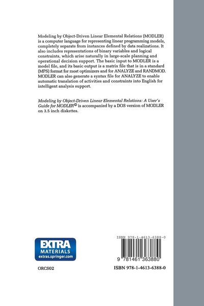 Produktbild: Modeling by Object-Driven Linear Elemental Relations