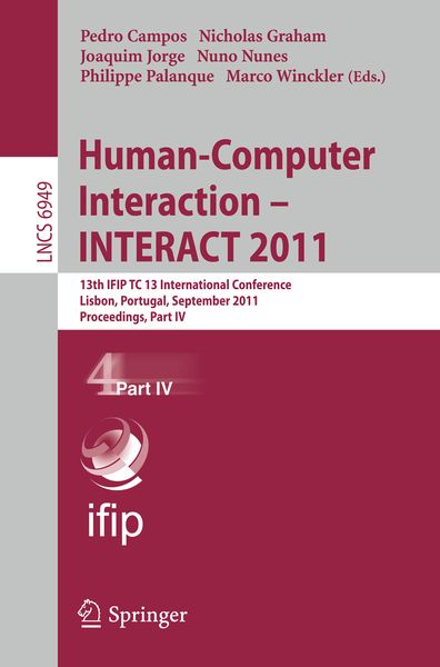 Produktbild: Human-Computer Interaction -- INTERACT 2011
