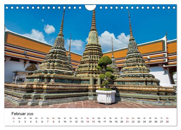 Produktbild: Buddhistische Tempel Thailand (Wandkalender 2026 DIN A4 quer), CALVENDO Monatskalender